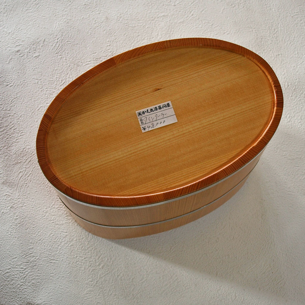 Wine cooler, cypress, solid wood, lacquerware