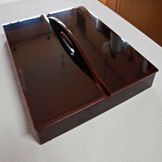 忘れな盆・筆入れ・小物入れ・木製・漆溜塗