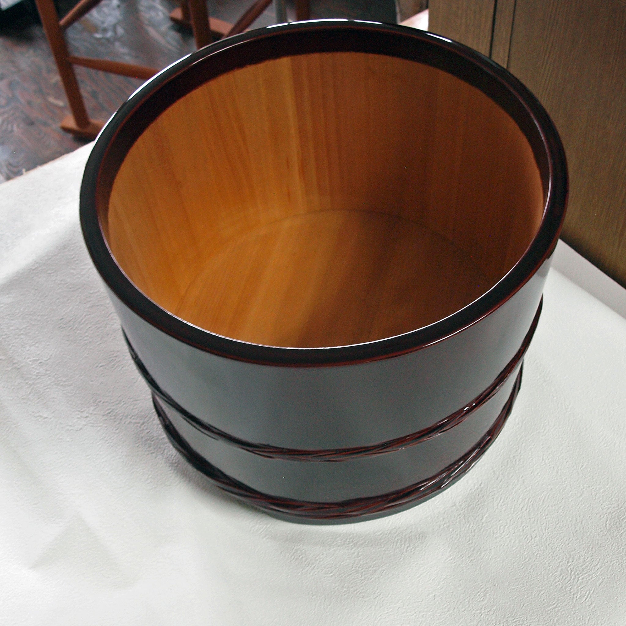 間違いない天然の漆桶です漆桶 漆桶花器 - 工芸品